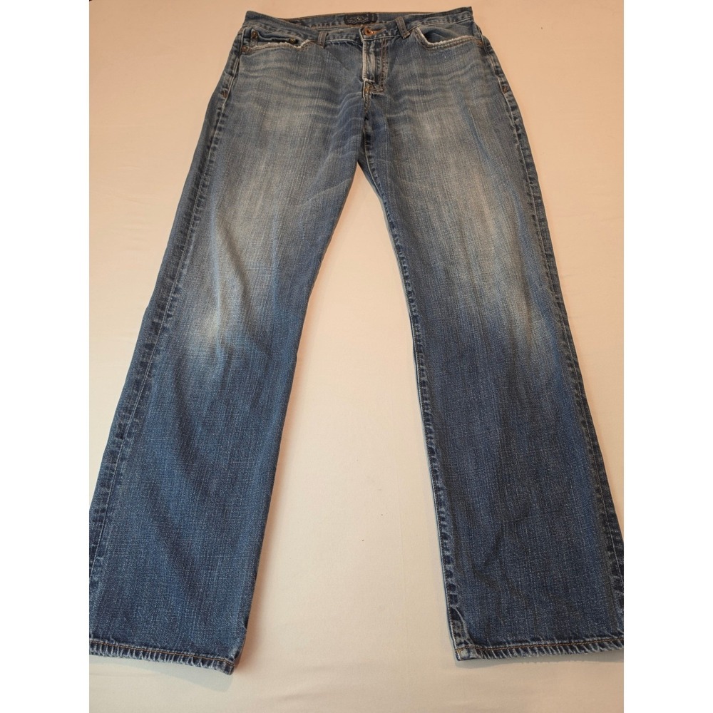 Lucky Brand 363 Vintage Straight Mens Blue Denim Jeans 34x32 Medium Wash
